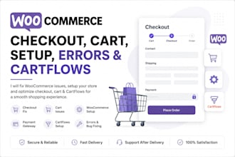 fix woocommerce checkout, cart, payment and cartflows issues