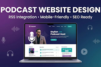 design a professional wix podcast website with wix RSS episode wix integration