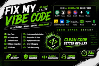 fix vibe coding bugs in react, nextjs, and mern stack