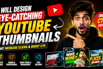 make viral youtube thumbnails with high CTR designs