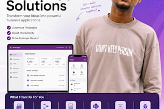build custom microsoft power apps and power automate solutions