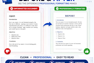 professionally format microsoft word documents