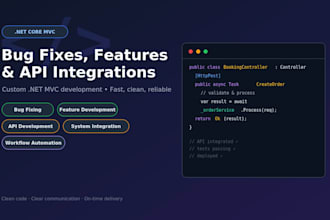 fix bugs and build features in net core mvc