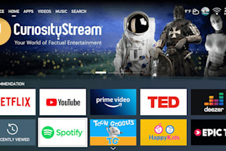 build custom xtream iptv app, live tv app, smart tv app, android tv with panel