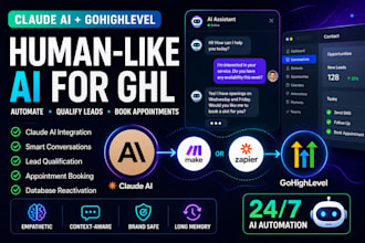 develop custom claude ai assistant for your gohighlevel CRM integrate claude ai