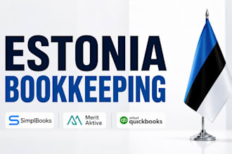 do bookkeeping cleanups reconciliation for estonia small businesses, companies