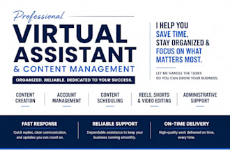 your social media marketing manager and content creator and virtual as