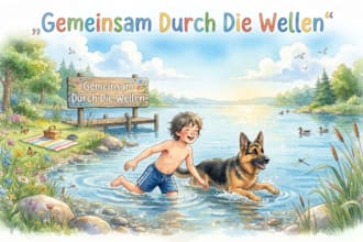 illustriere aquarell geschichtenbuch mit aquarell kinderbuchillustration