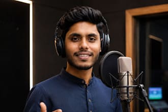 record premium bengali voice over with fast delivery