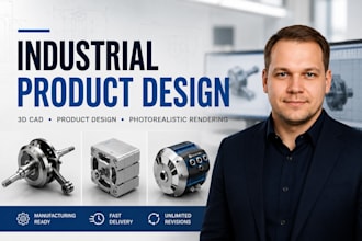 design professional 3d product and industrial cad models