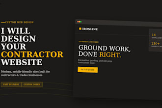 design a contractor, construction, plumbing and hvac website
