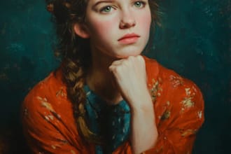 renaissance art oil painting portrait