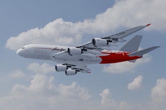 create realistic 3d aircraft, airplane and aviation models