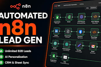 setup automated n8n lead generation systems for your b2b client acquisition