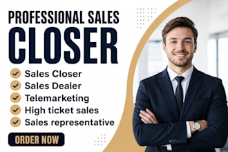be sales representative salesperson appointment setter sales closer cold calling