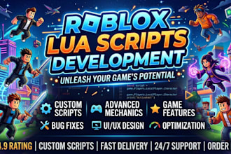 develop professional roblox lua scripts for your roblox game