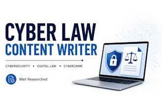 write SEO cyber law articles and blog posts