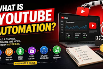 do youtube,yt automation, script writing, video editing and SEO