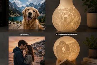 turn your photo into a stunning custom 3d printed lithophane