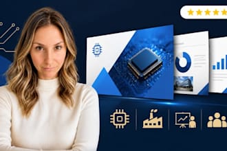 semiconductor presentation design, chip manufacturing, investor pitch deck pro x