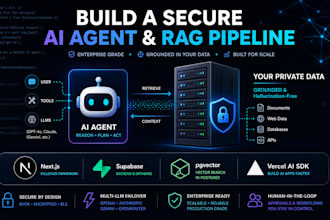 build a custom ai agent and secure rag pipeline