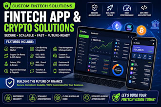 develop a fintech app, wallet, payments, banking and crypto