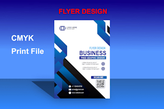 design a modern corporate or business event flyer