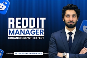 be your reddit manager for organic growth