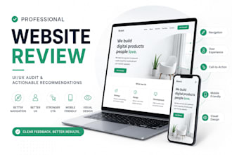 review your website and suggest UI UX improvements