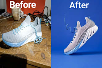do photoshop editing, image retouching, product photo edit