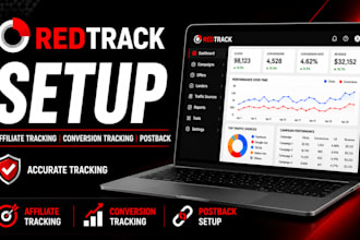 set up redtrack conversion tracking, affiliate tracking and postback