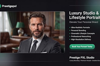 create luxury studio and lifestyle portraits