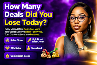 be commission based sales closer high ticket sales b2b sales lead sales agent