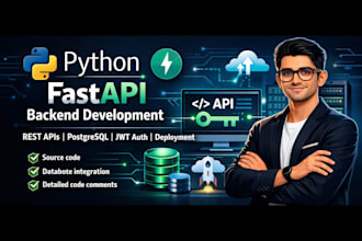 build fastapi rest apis with postgresql, jwt auth and deployment