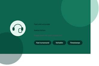 transcribe your english audio or video accurately and fast