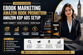 do ebook marketing, amazon book promotion, and amazon KDP ads setup