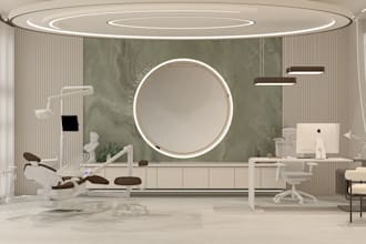 a functional and modern clinic interior