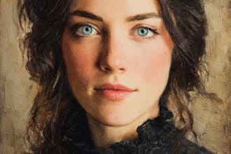 unique oil painting portrait