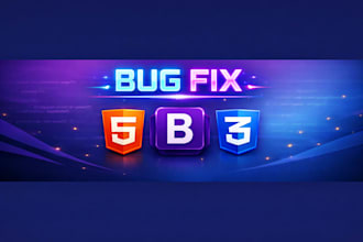 fix HTML CSS bootstrap and javascript bugs on your website