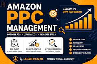 manage and optimize amazon PPC campaigns to reduce acos and increase sale