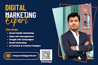 be your social media manager and digital marketing expert