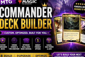 build or optimize your edh commander deck