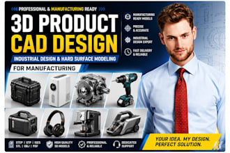 3d product cad design industrial design hard surface modeling for manufacturing