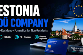 help you register an estonian oÜ company through  eresidency for non resisdent