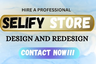 design sellfy website, create sellfy store, fix store errors