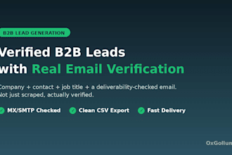 generate verified b2b leads with valid email addresses