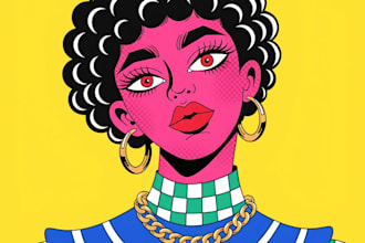do draw you into professional pop art artwork
