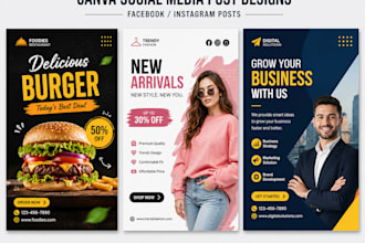 design canva social media posts