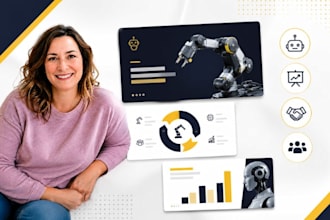 robotics startup pitch deck, automation presentation, investor powerpoint PPT