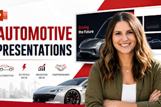 automotive presentation, ev pitch deck, investor deck, car powerpoint expert PPT